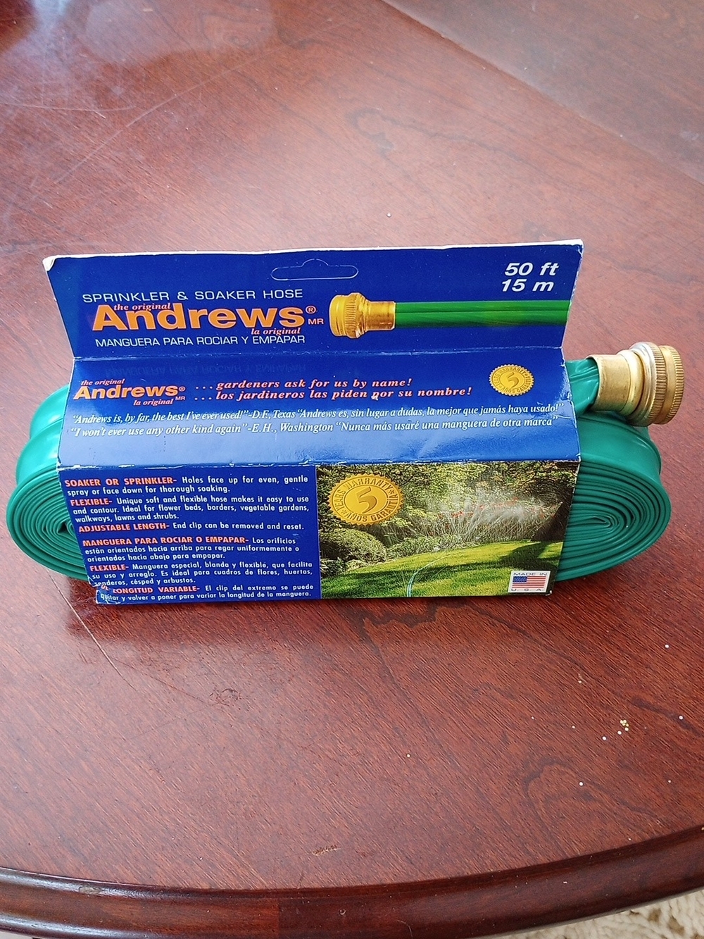 Andrews 50 ft Green Sprinkler & Soaker Hose